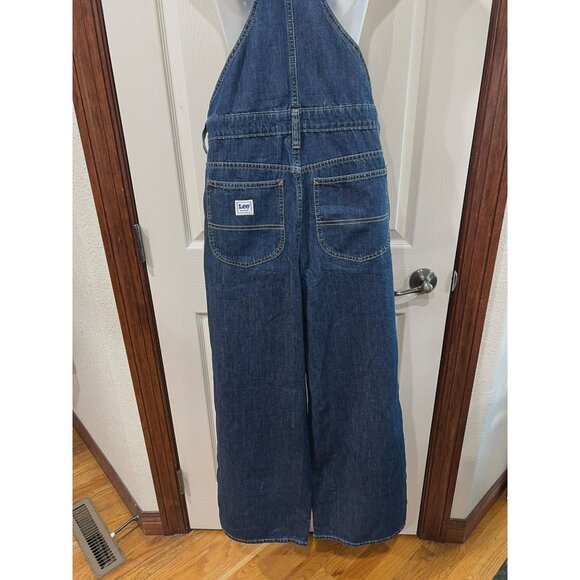 Lee Workwear Womens Denim Overalls XS Medium Wide Leg - Relaxed Fit 100% Cotton - Picture 9 of 9